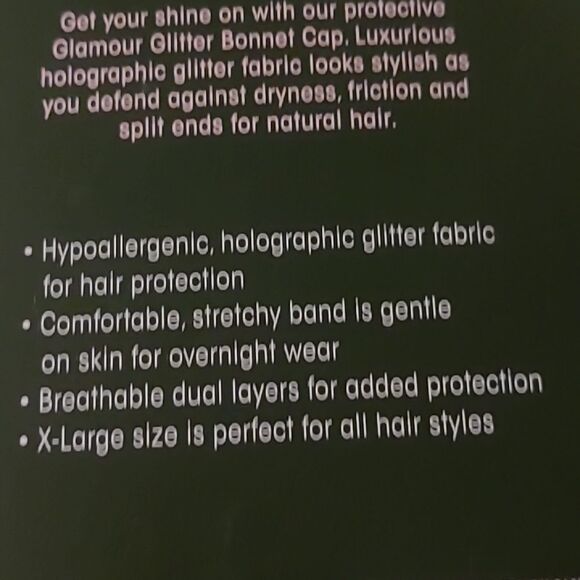 glamor Glitter Bonnet Cap - Picture 3 of 4